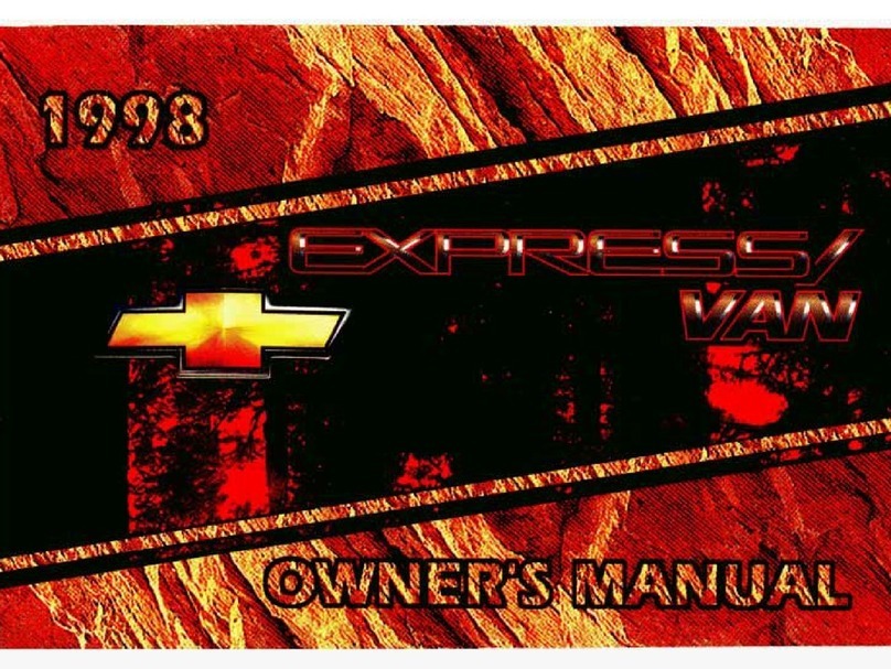 Chevrolet 1998 Express Van User manual