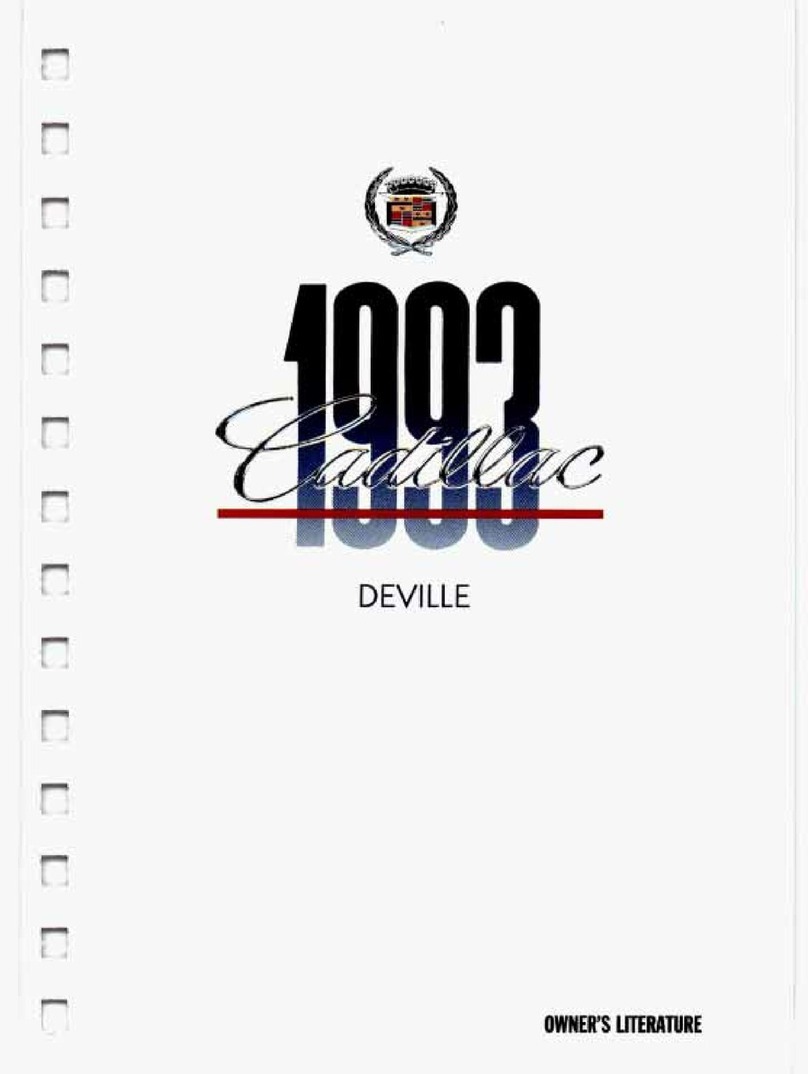Cadillac 1993 DeVille User manual