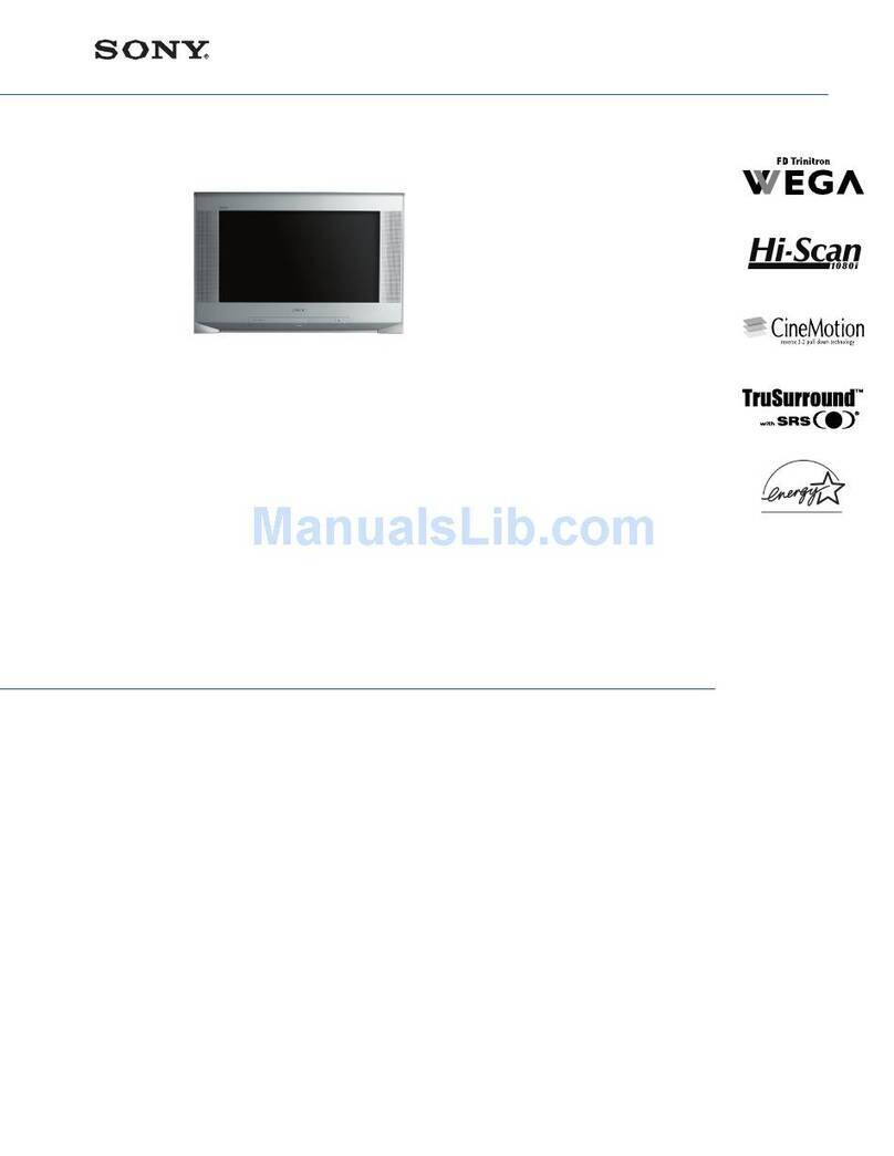 Sony FD Trinitron Wega KV-34HS420 Specifications