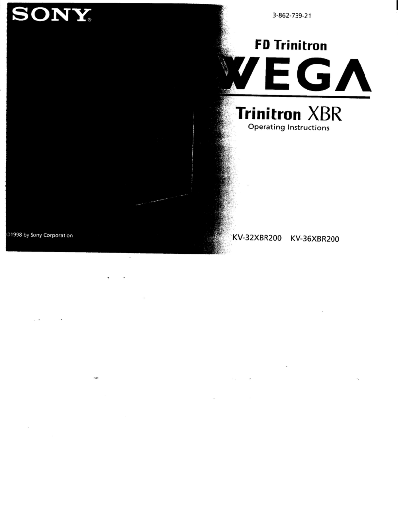Sony KV-32XBR200 - 32" Fd Trinitron Wega Xbr User manual