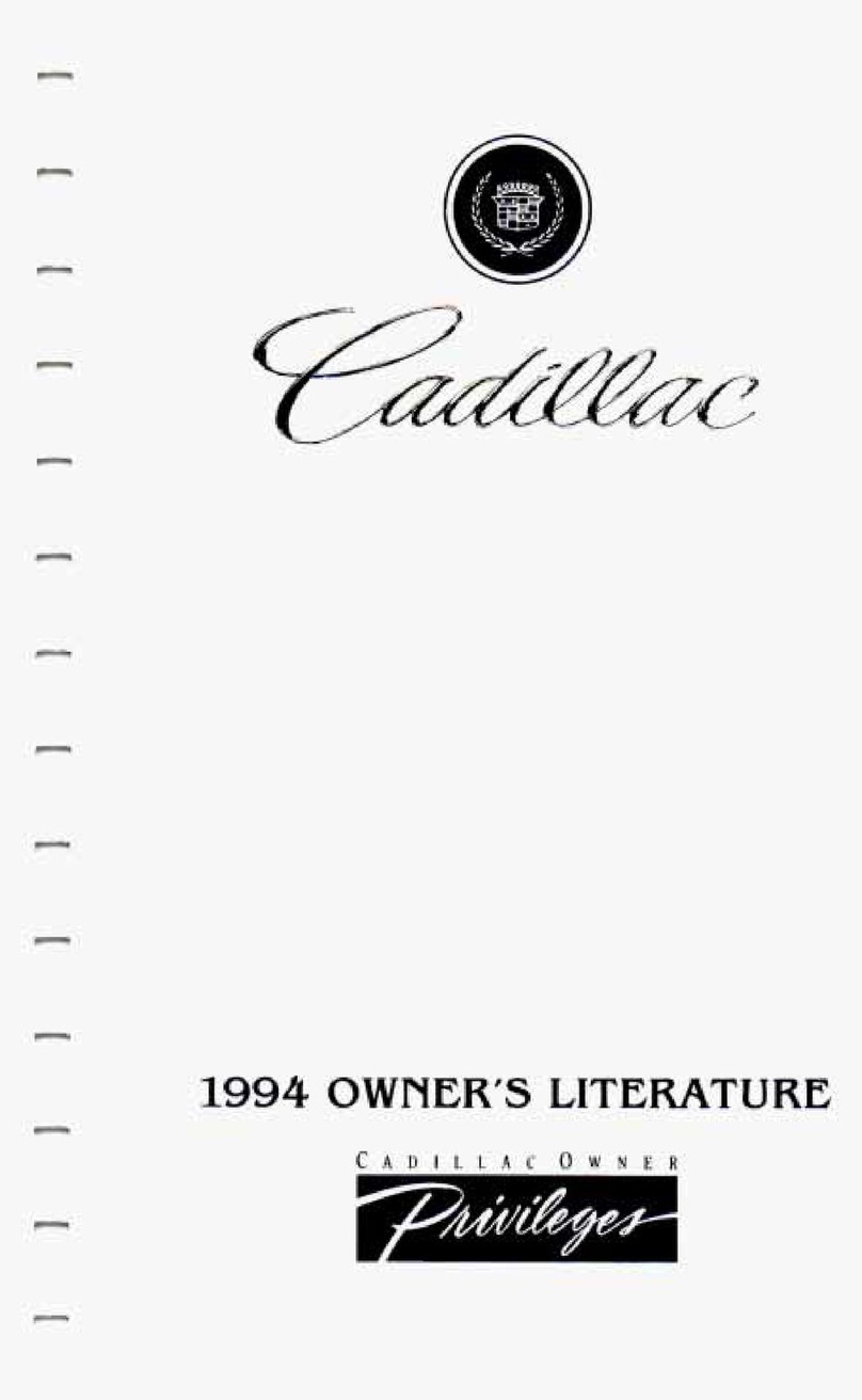 Cadillac 1994 DeVille User manual