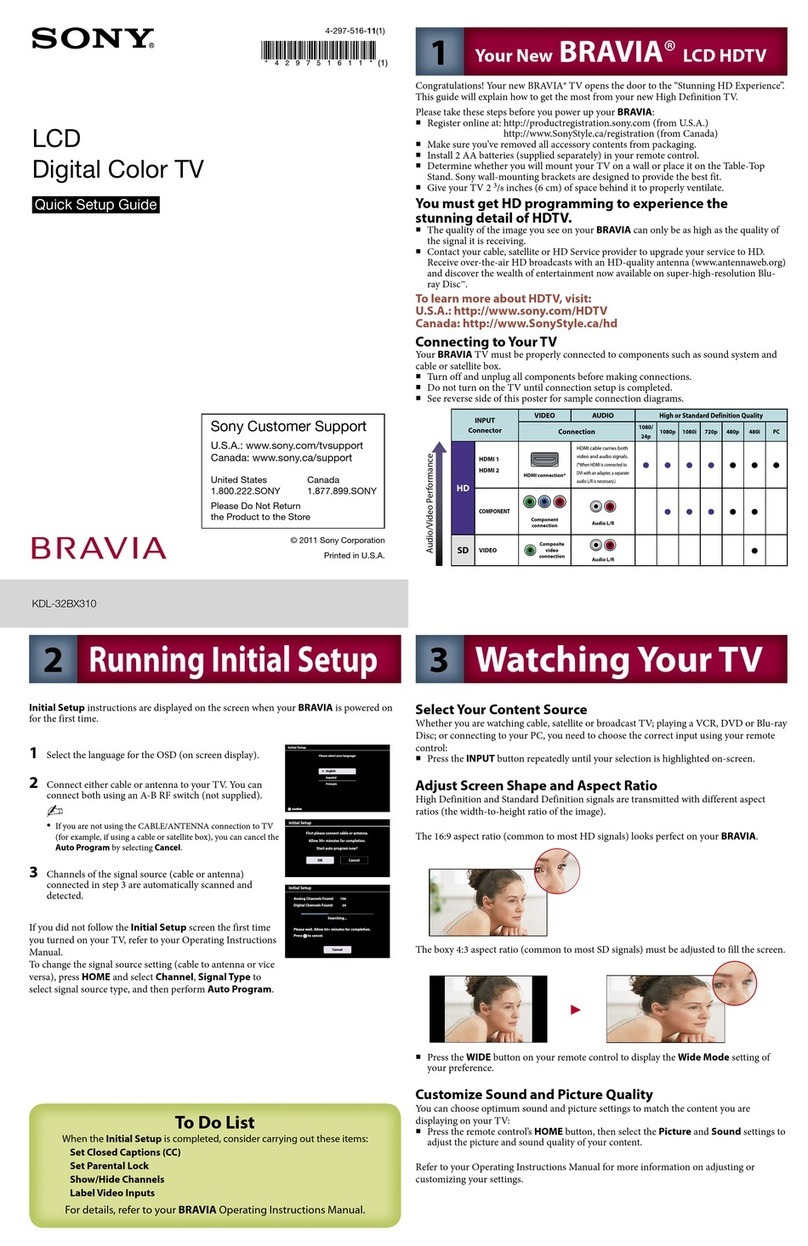 Sony KDL-32BX310 User manual
