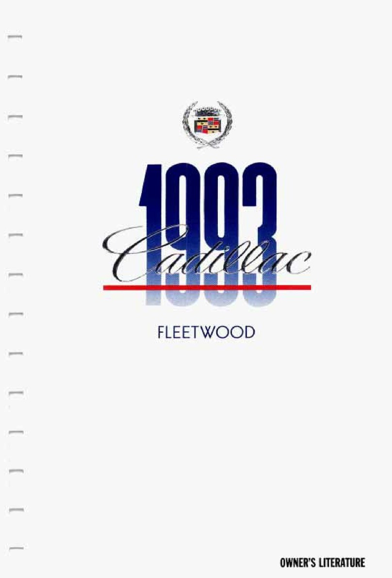 Cadillac 1993 Fleetwood Owners literature