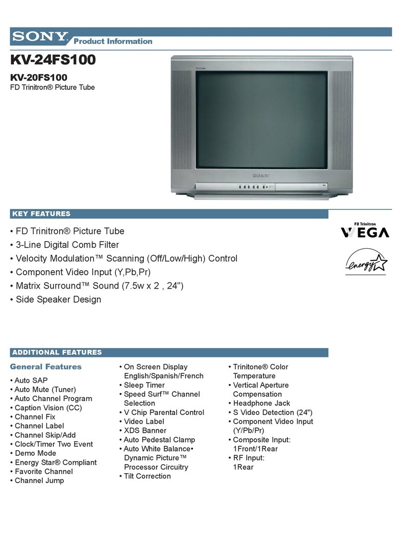 Sony KV-24FS100 - 24" Fd Trinitron Wega User manual