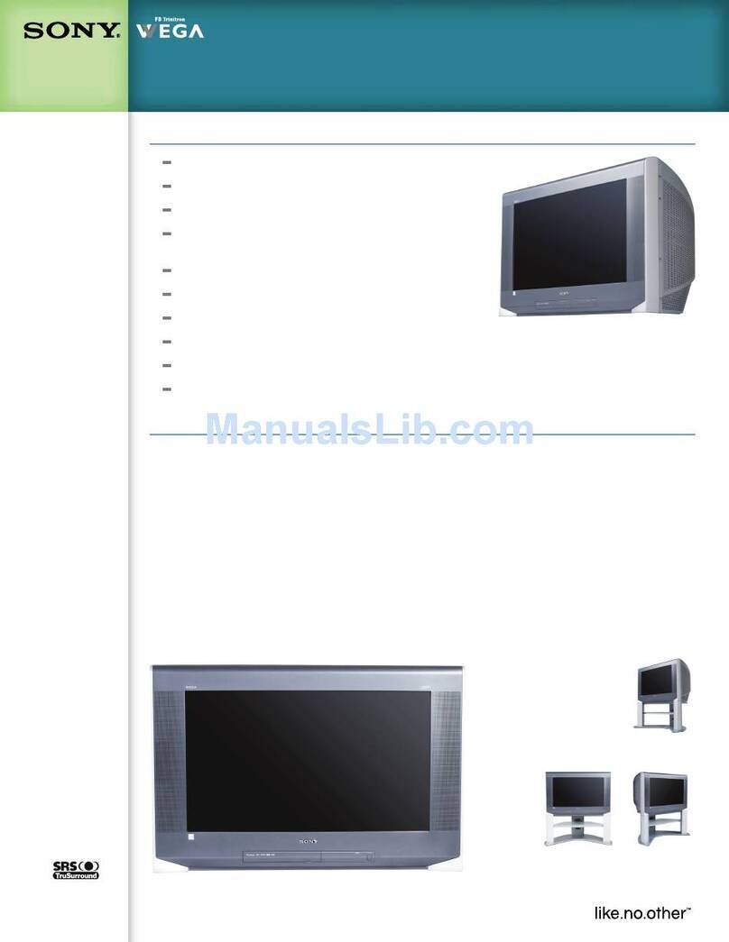 Sony KD-34XBR970 - 34" Hdtv 16x9 Format Specifications