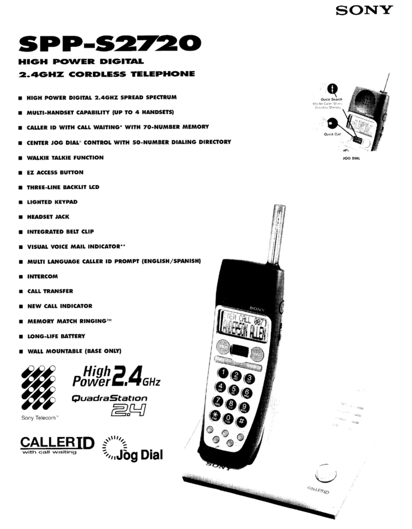 Sony SPP-S2720 User manual