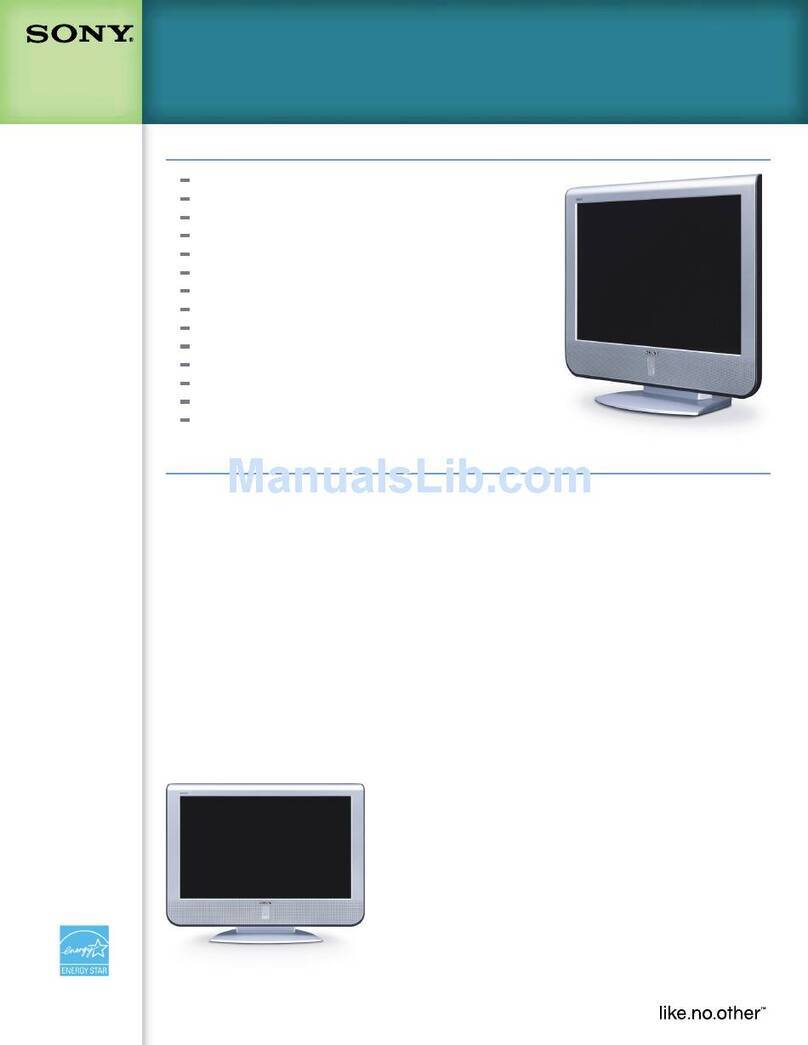 Sony KLV-32M1 - 32" Lcd Wega Color Tv User manual