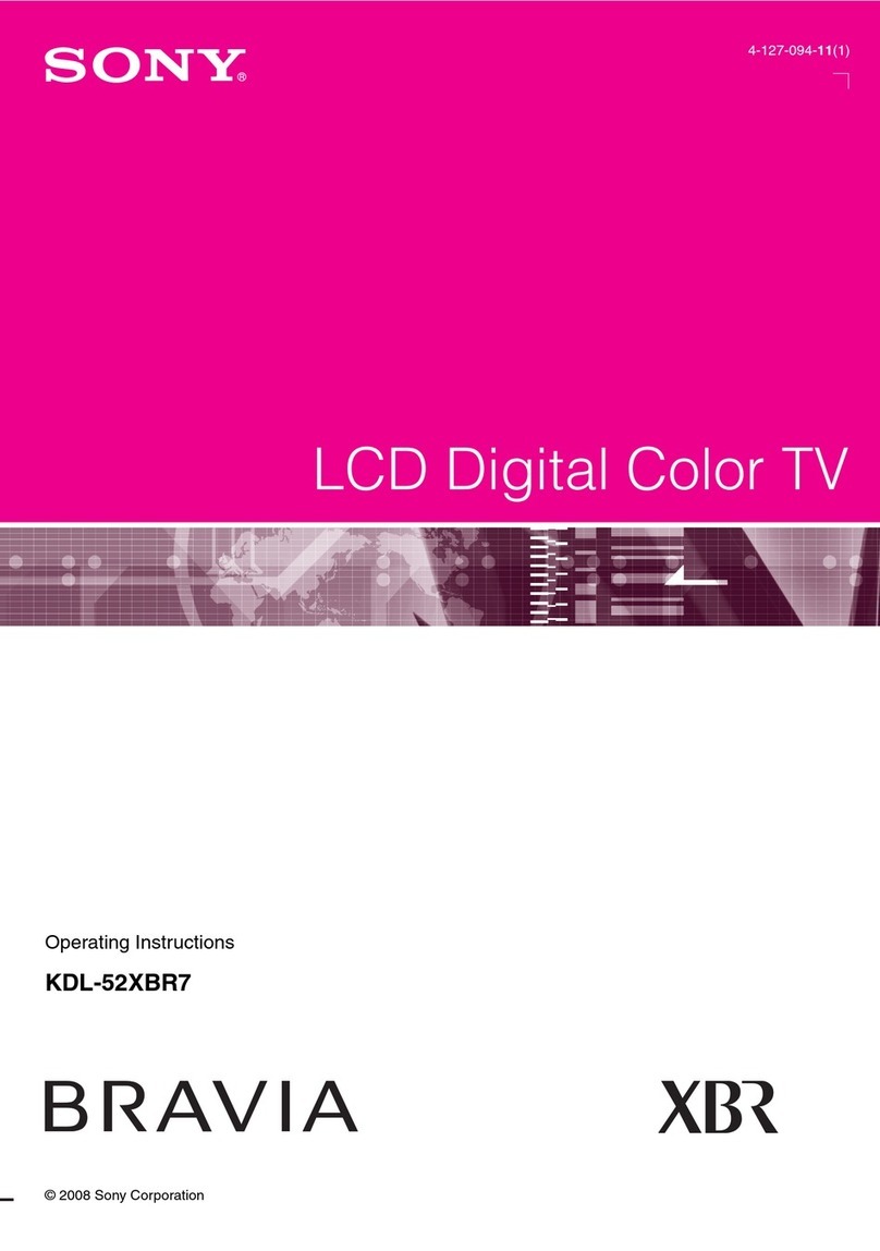 Sony Bravia KDL-52XBR7 User manual
