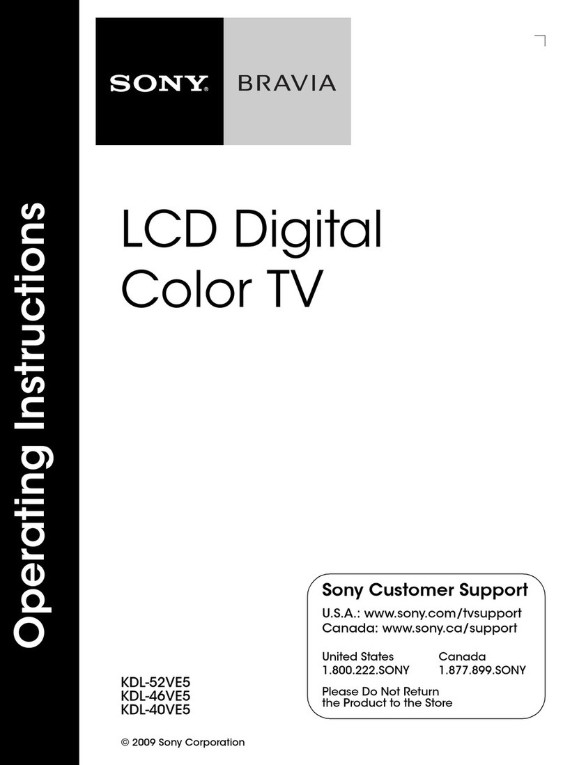 Sony Bravia KDL-40VE5 User manual