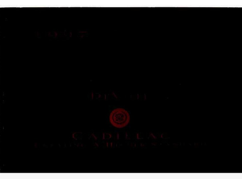 Cadillac 1997 DeVille User manual