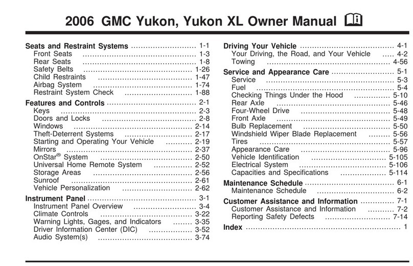 GMC 2006 Yukon XL owner's manual