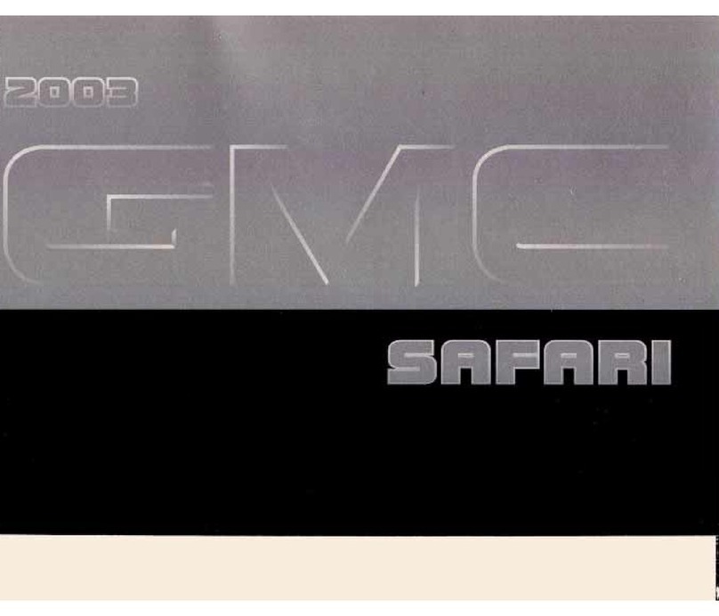 GMC 2003 Safari User manual GMC 2003 Safari User manual