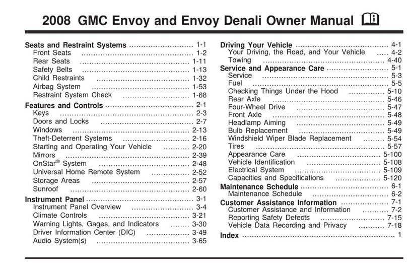 GMC 2008 Envoy Denali owner's manual