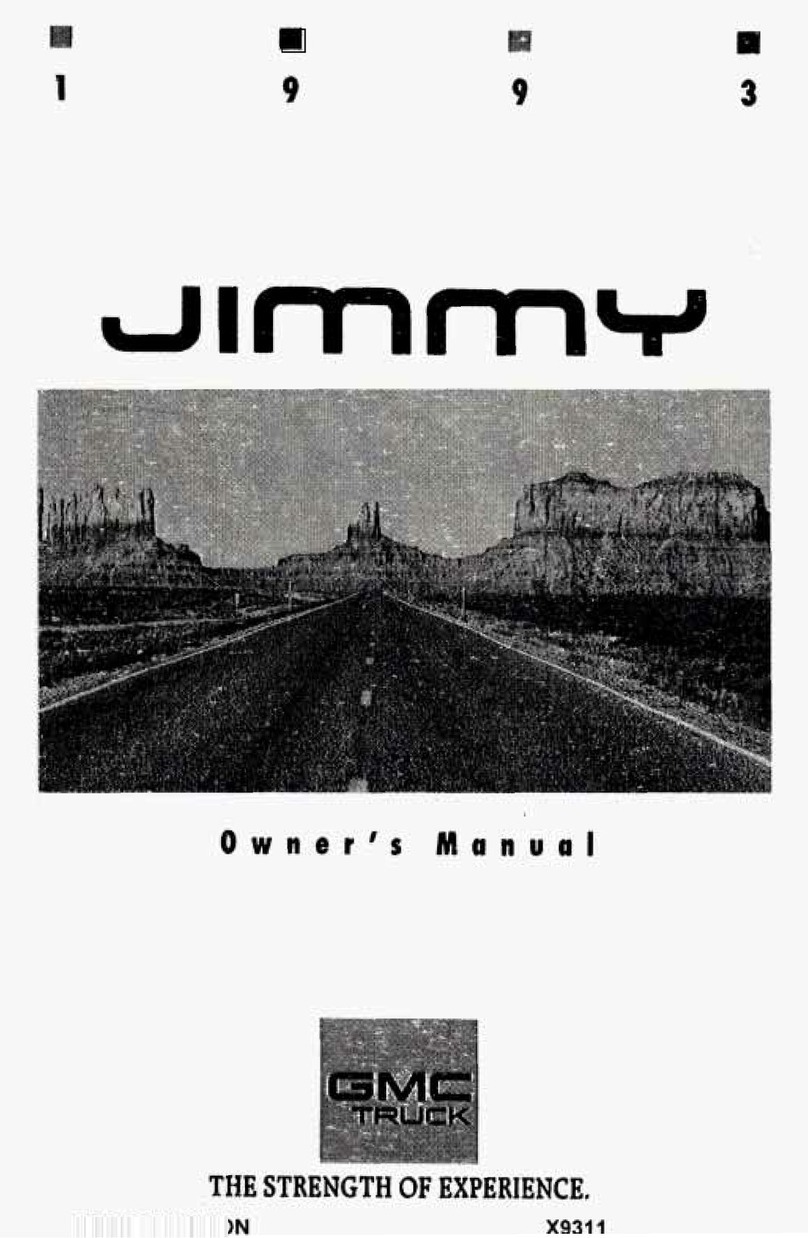 GMC 1993 Jimmy User manual