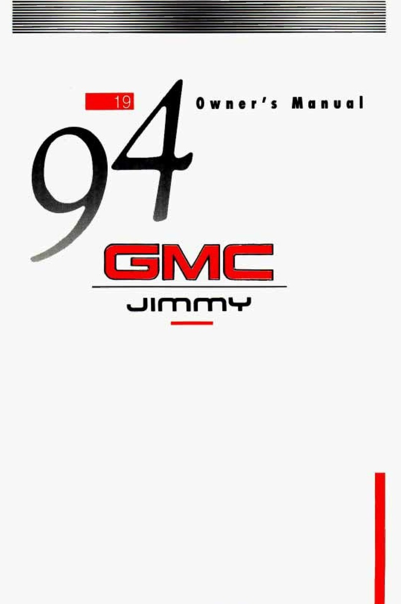 GMC 1994 Jimmy User manual