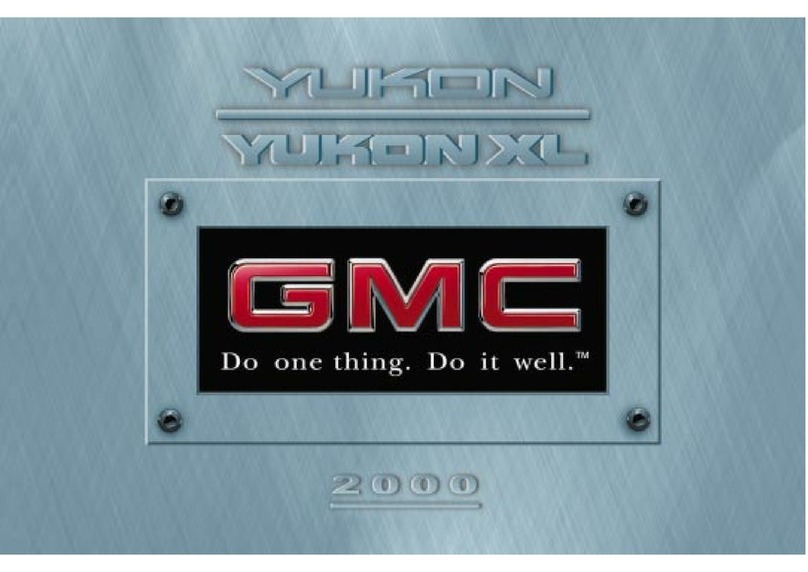 GMC 2000 Yukon XL User manual