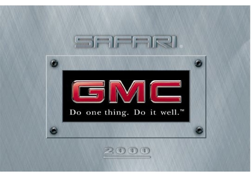 GMC 2000 Safari owner's manual