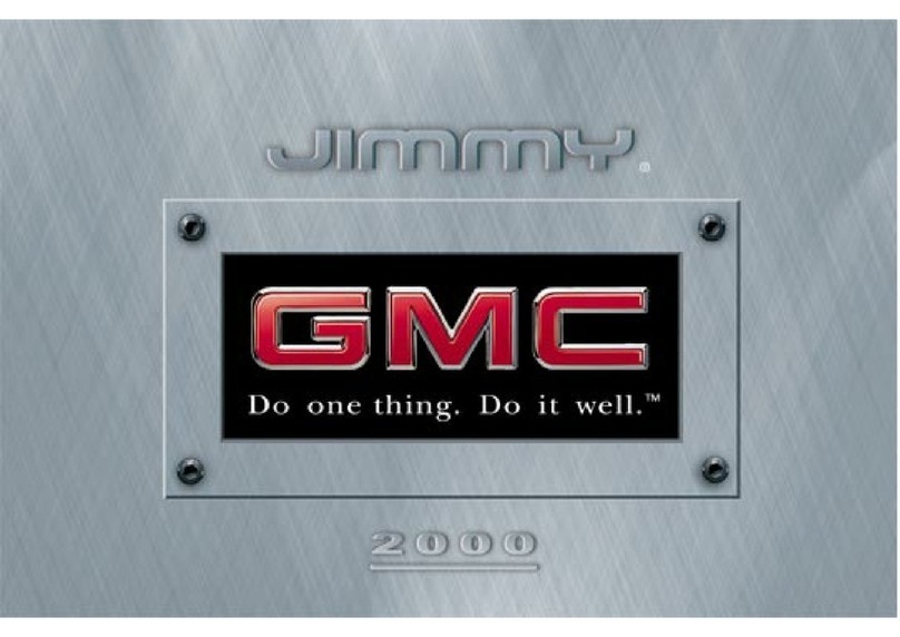 GMC 2000 Jimmy User manual