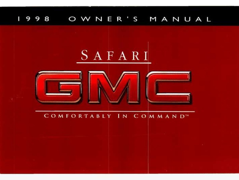 GMC 1998 Safari User manual