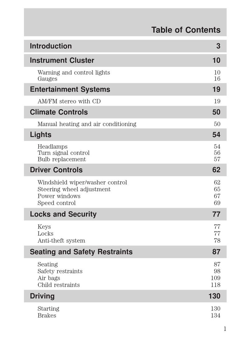 Mazda 2002 Tribute User manual