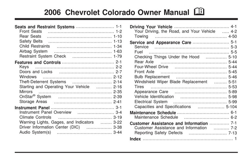 Chevrolet 2006 Colorado owner's manual