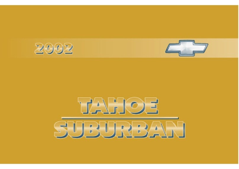 Chevrolet 2002 Tahoe User manual