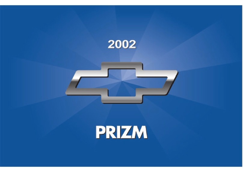Chevrolet 2002 Prizm owner's manual