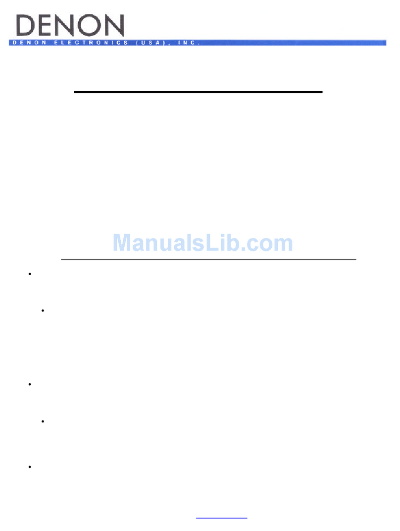 Denon DVD-2900 Setup guide