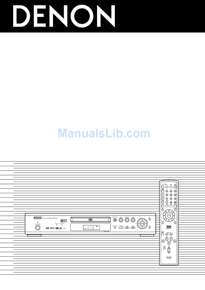 Denon DVD-1200 User manual Denon DVD-1200 User manual