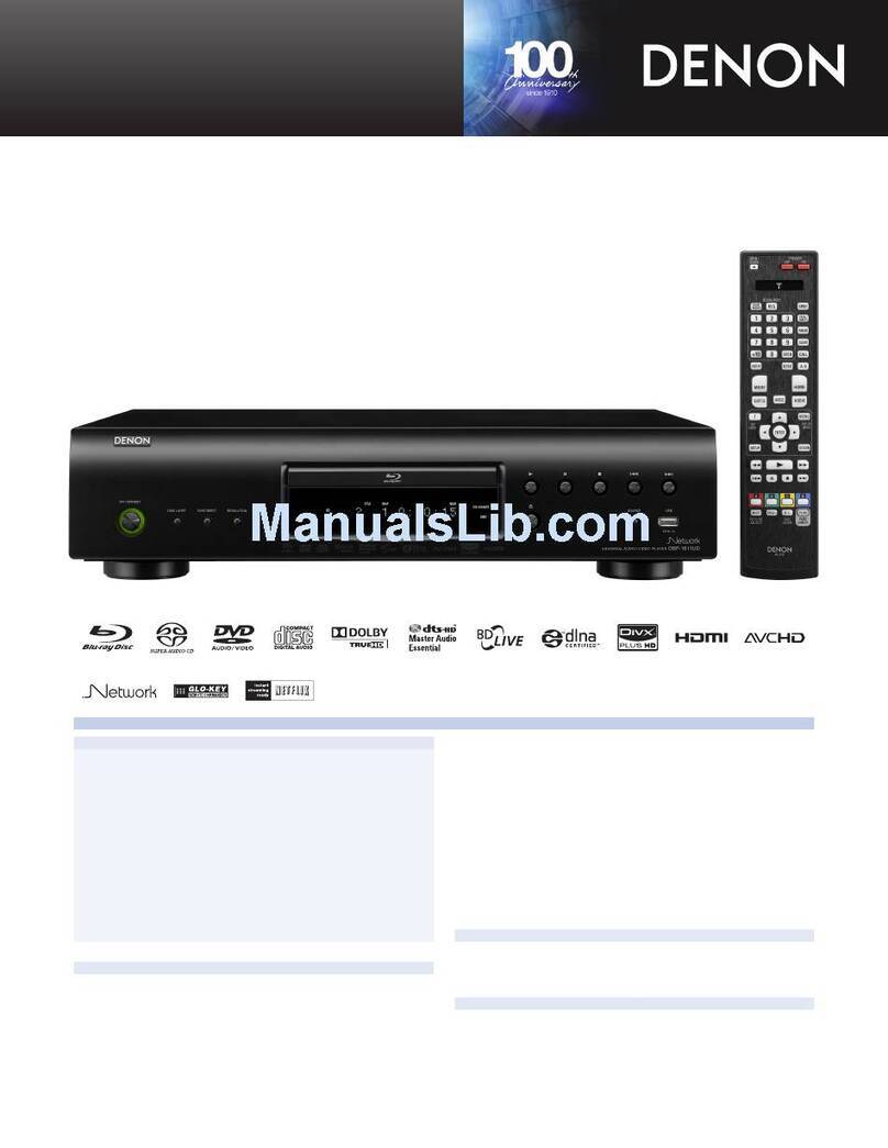 Denon DBP-1611 User manual
