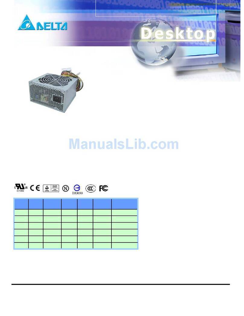 Delta Electronics GPS-450AA-100 User manual
