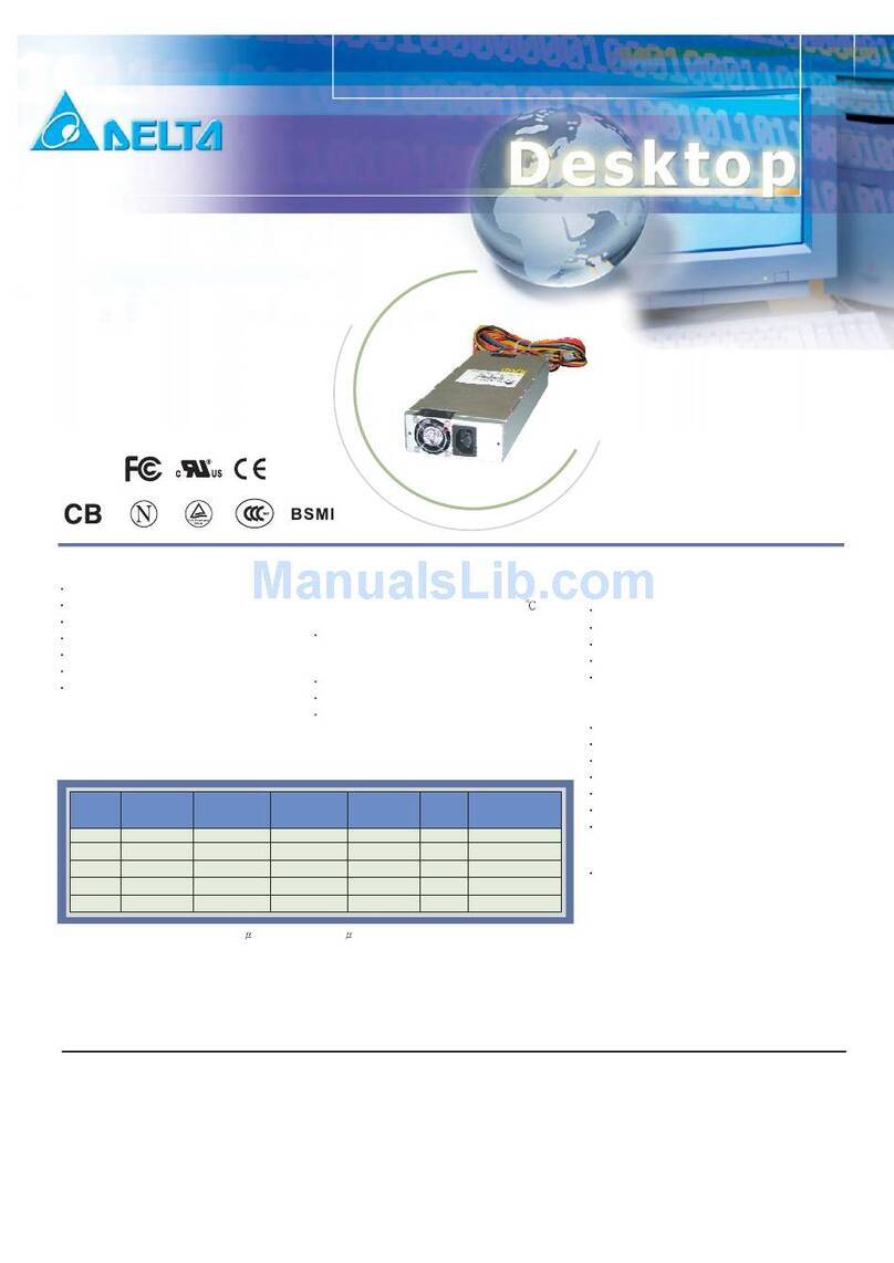 Delta Electronics DPS-350QB User manual