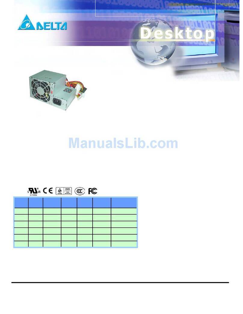 Delta Electronics DPS-275GB User manual
