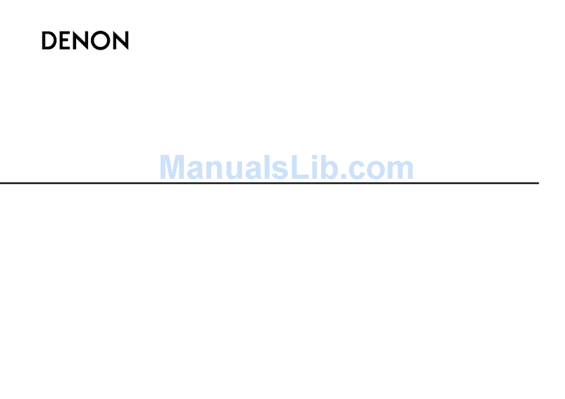 Denon AVR-5805 operating instructions