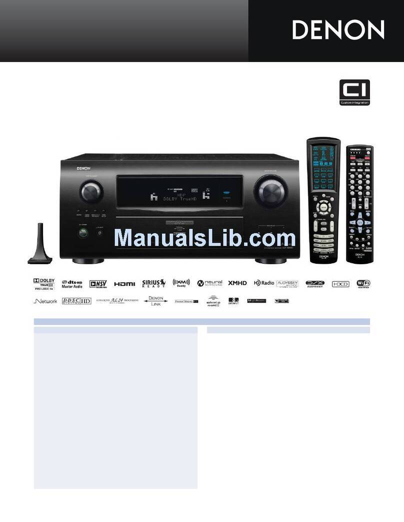 Denon AVR-4810CI User manual Denon AVR-4810CI User manual