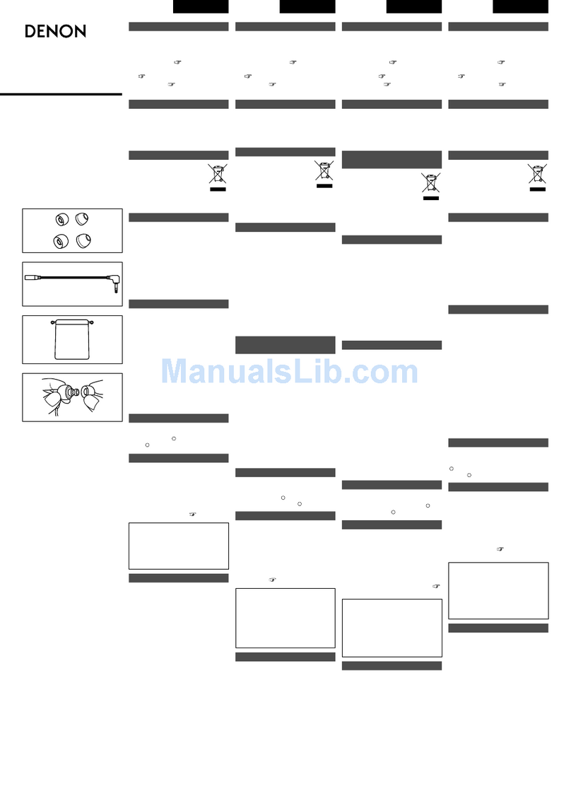 Denon AH-C351 owner's manual