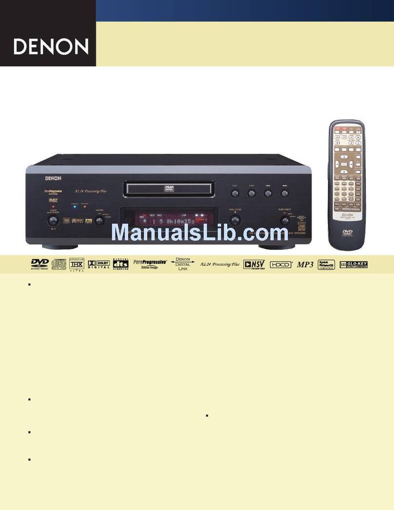 Denon DVD-9000 Specifications