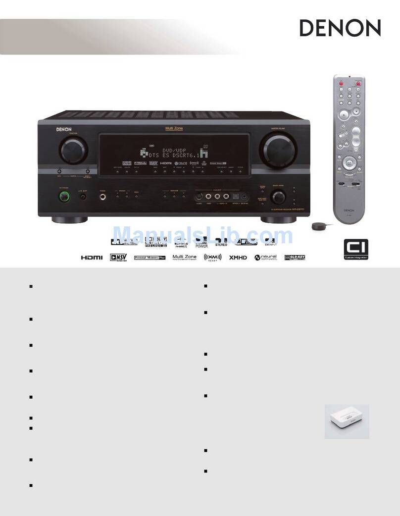 Denon AVR-2307CI Specifications