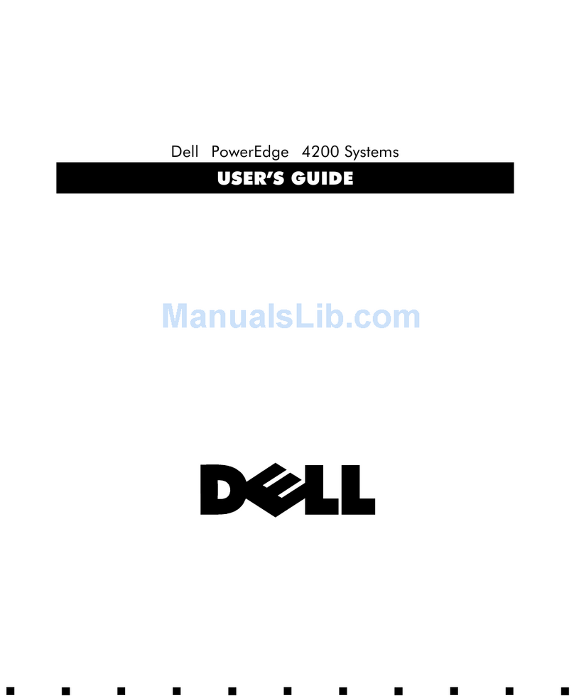 Dell PowerEdge 4200 Series User manual Dell PowerEdge 4200 Series User manual