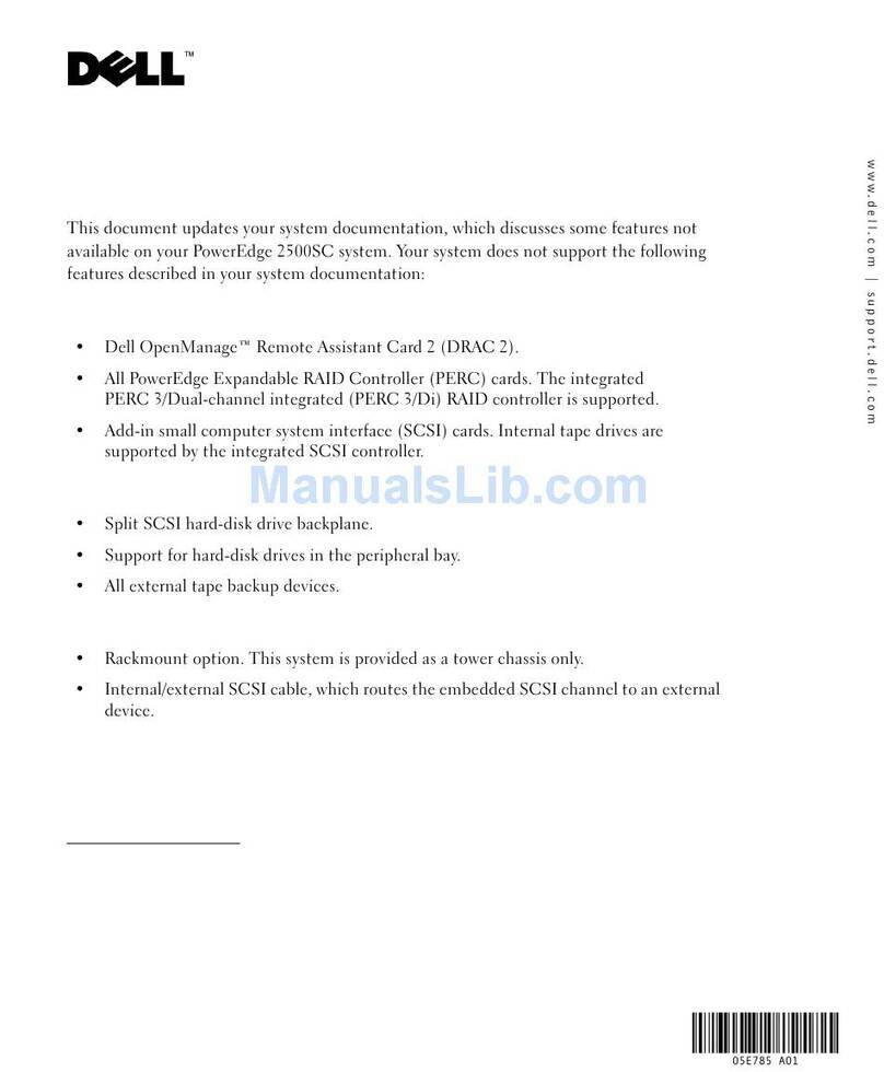 Dell PowerEdge 2500SC Owner's manual Dell PowerEdge 2500SC Owner's manual