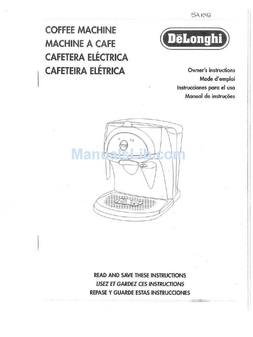 DeLonghi BAR 42 User manual DeLonghi BAR 42 User manual