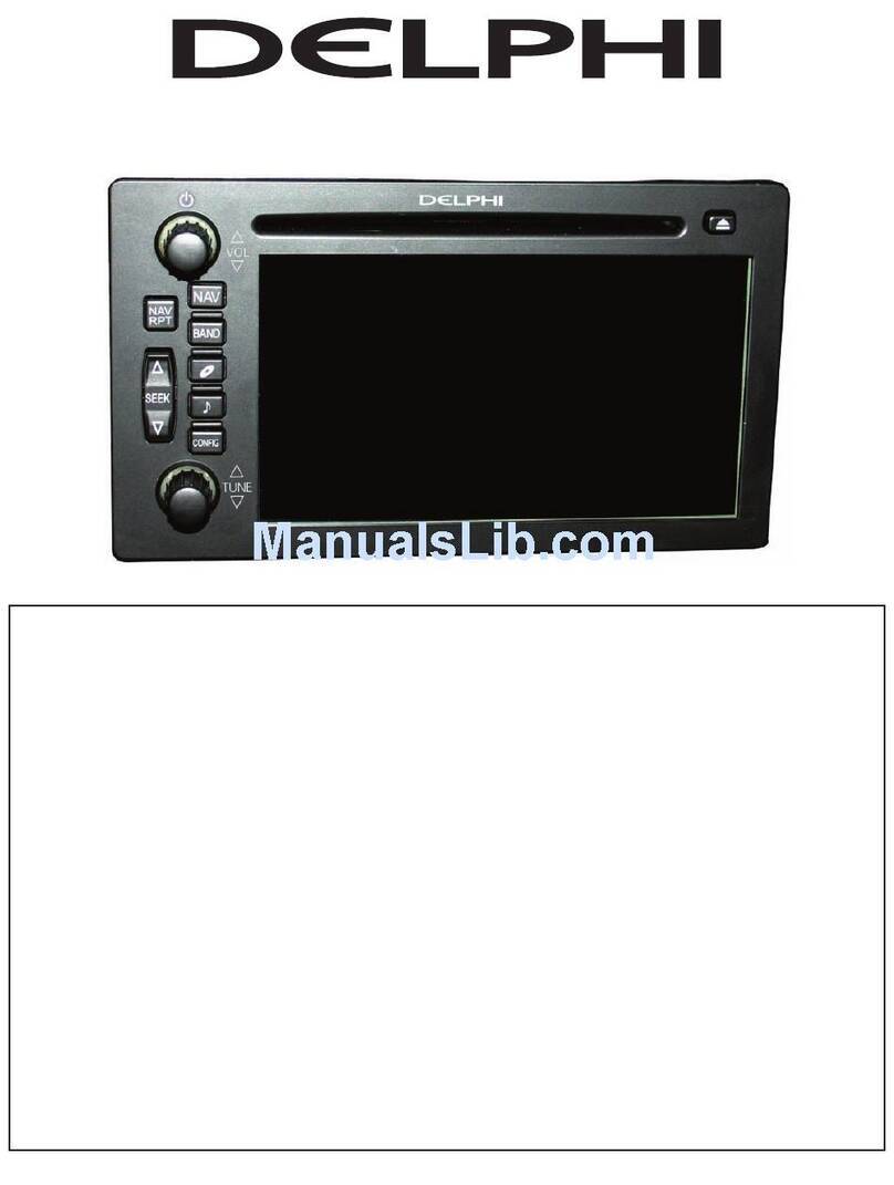 Delphi TNR800 - Navigation System With DVD-ROM User manual