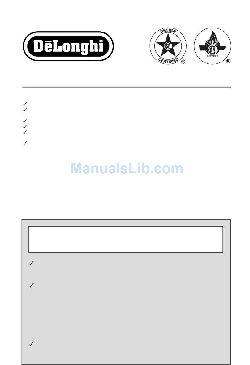 DeLonghi DEGCT424FSS User manual