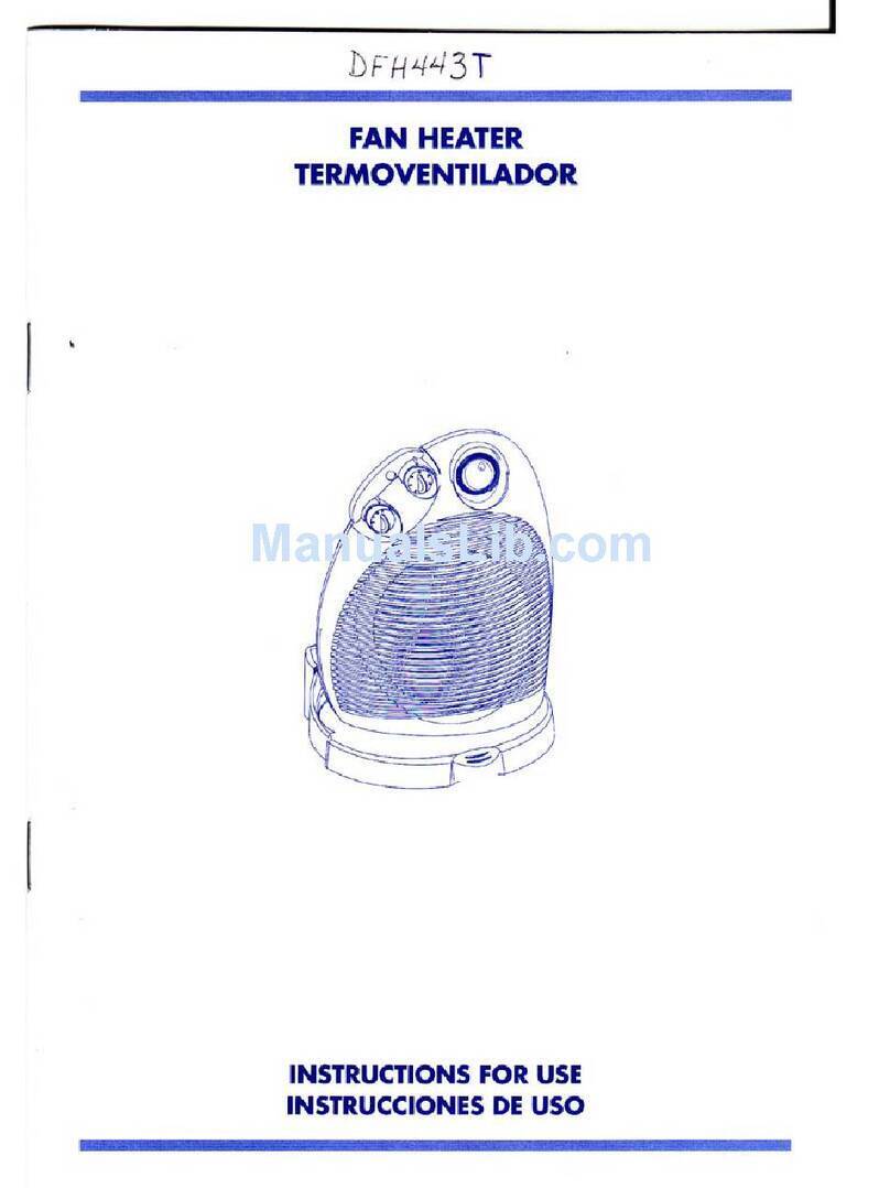 DeLonghi DFH443T Instructions for use