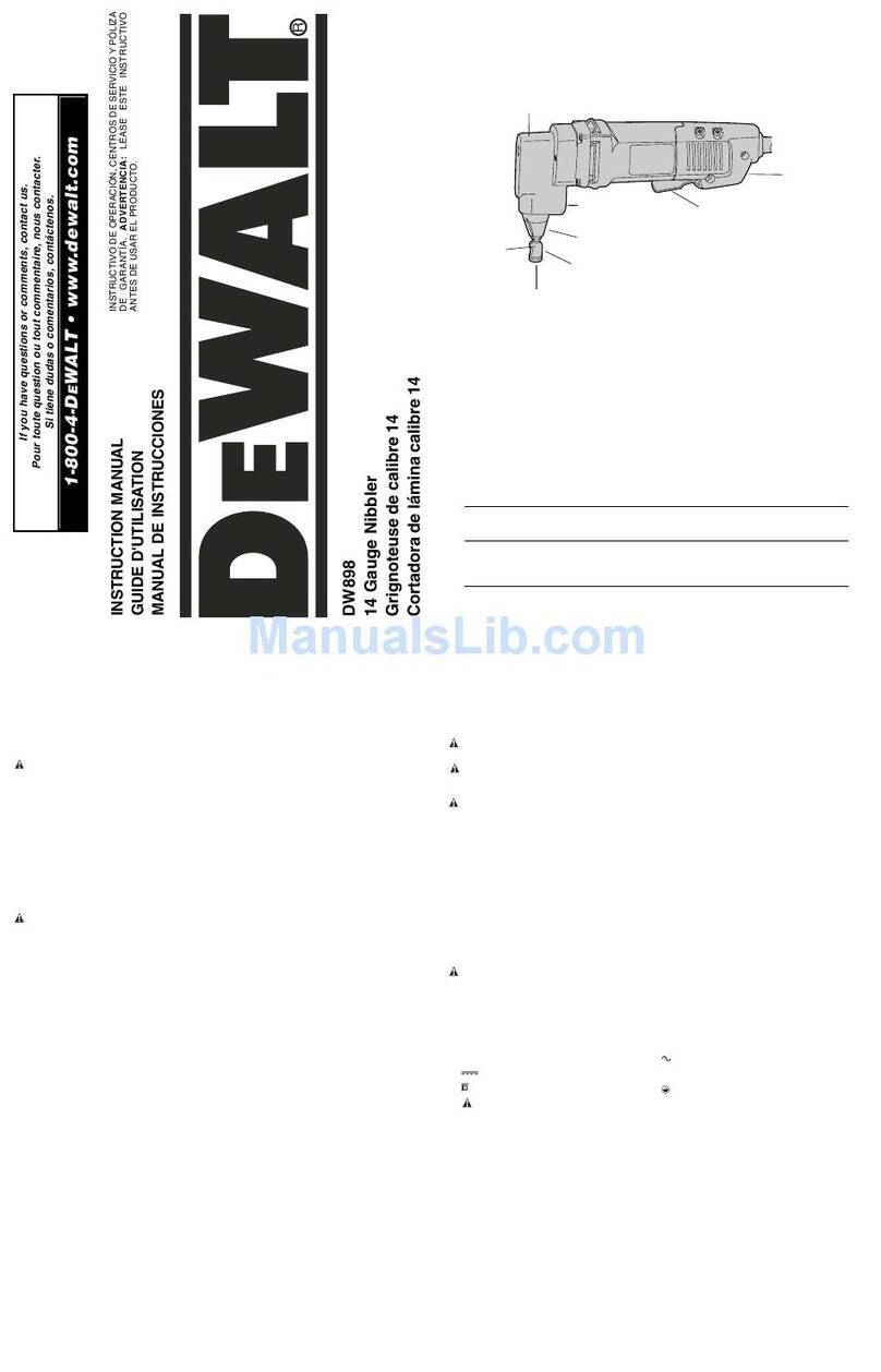 DeWalt DW898 User manual
