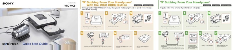 Sony DVDirect VRD-MC5 quick start guide