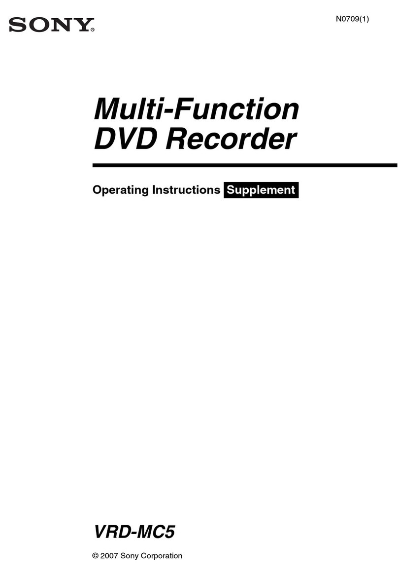 Sony DVDirect VRD-MC5 operating instructions