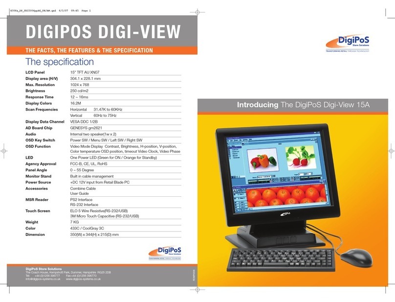 DigiPos TD1500 User manual