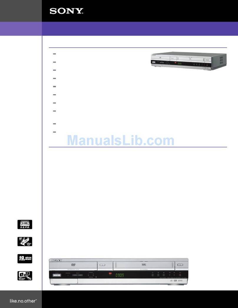 Sony SLV-D360P Operating Instructions (For SLV-D360P DVD... User manual