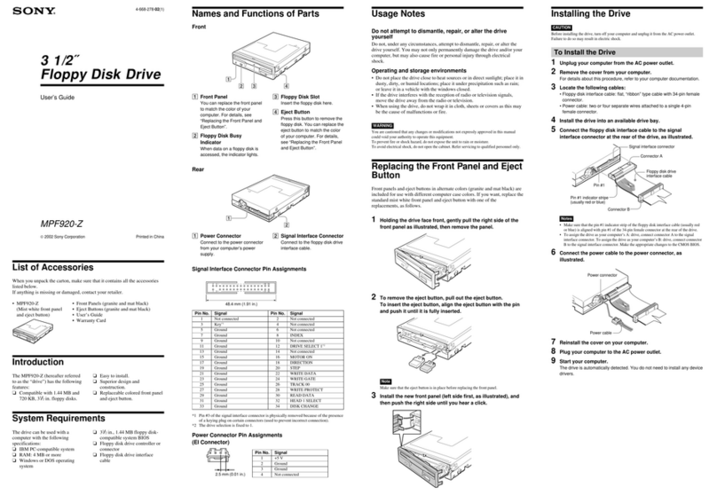 Sony MPF920-Z User’s Guide User manual